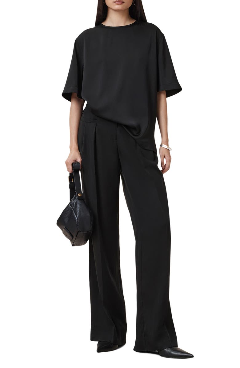 AllSaints Zenni Wide Leg Pants, Alternate, color, 