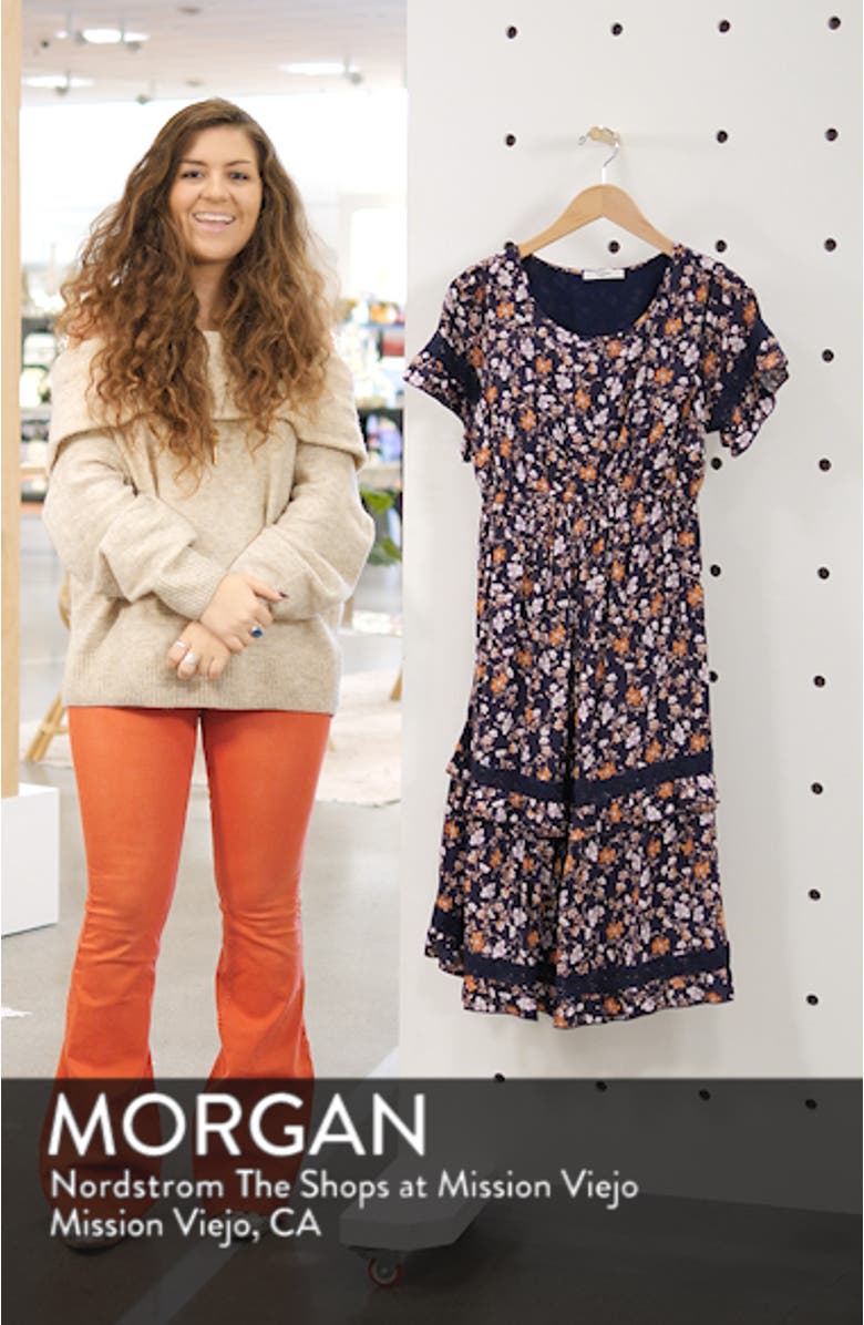 Eina Floral Print Midi Dress, sales video thumbnail