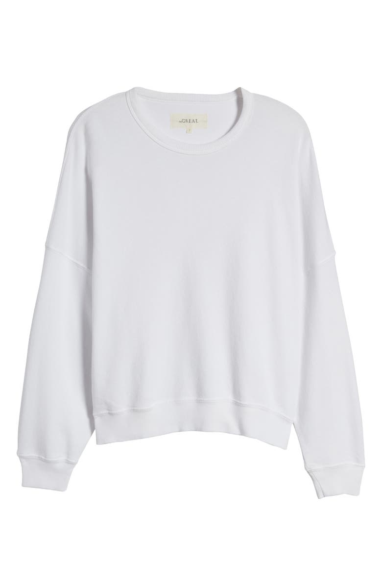 THE GREAT. The Teammate Cotton Sweatshirt, Alternate, color, 
