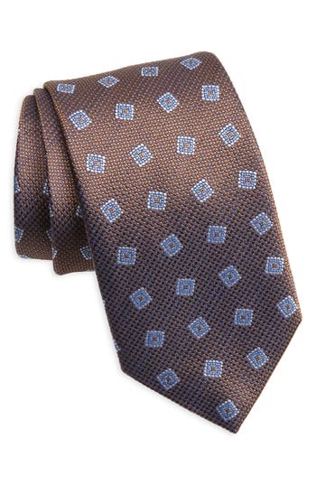 David Donahue Neat Silk Tie