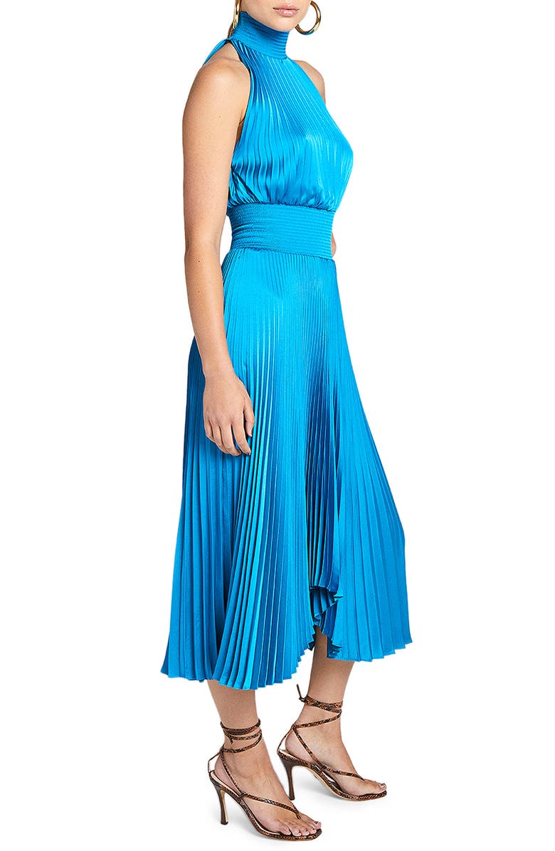 A.L.C. Renzo Pleated Sleeveless Midi Dress, Alternate, color, 