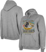 New Era Men's New Era Heather Gray Jacksonville Jaguars Retro Pullover Hoodie