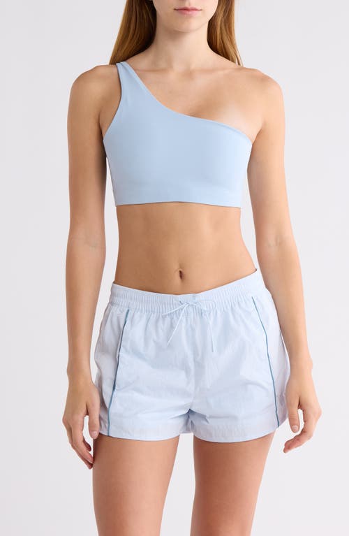 Nike Zenvy Asymmetrical Light-Support Padded Sports Bra in Light Armory Blue at Nordstrom, Size Small