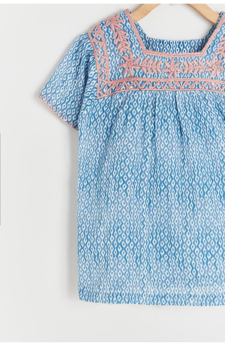 Babycottons Afrika Spaghetti Strap Blouse for Toddler, Alternate, color, Pastel Blue