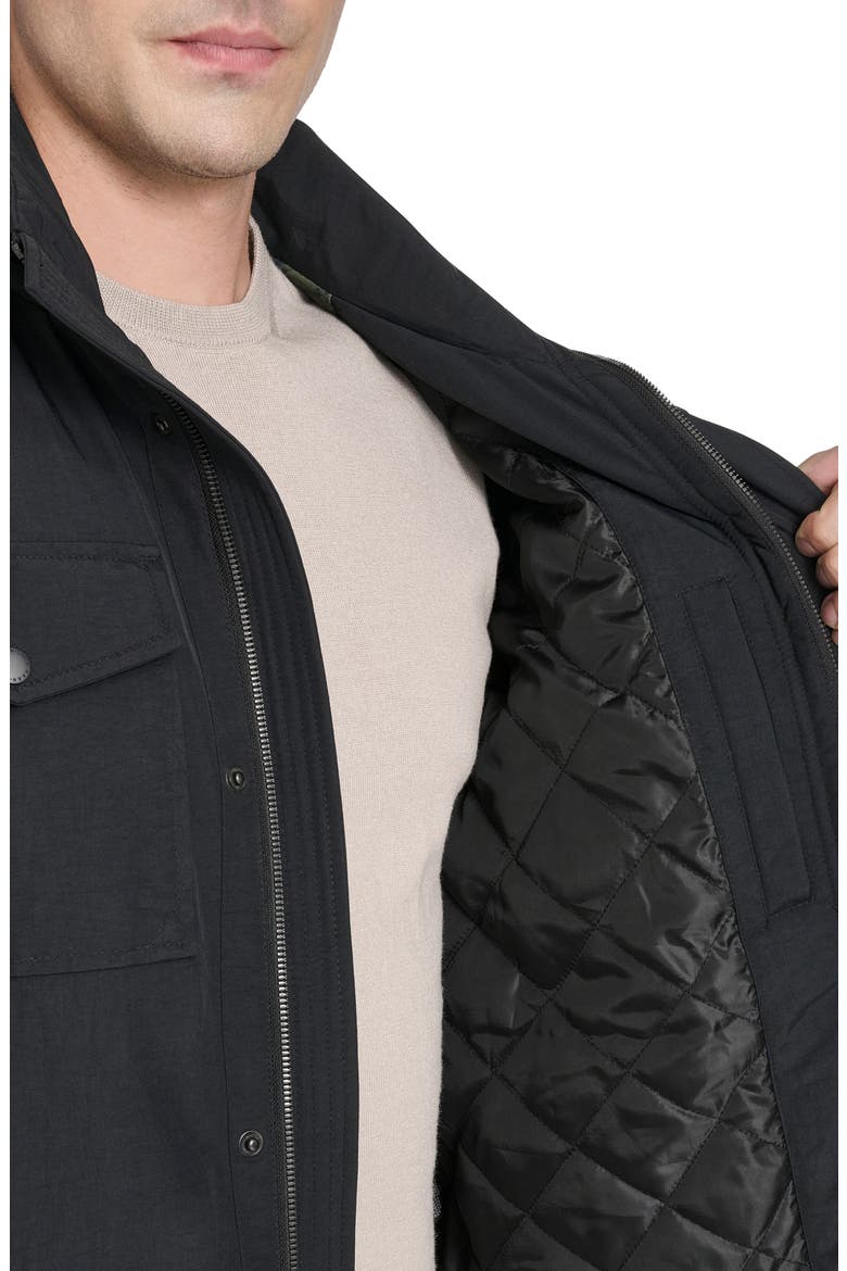 Hooded Waterproof Field Jacket, Alternate, color, BLACK