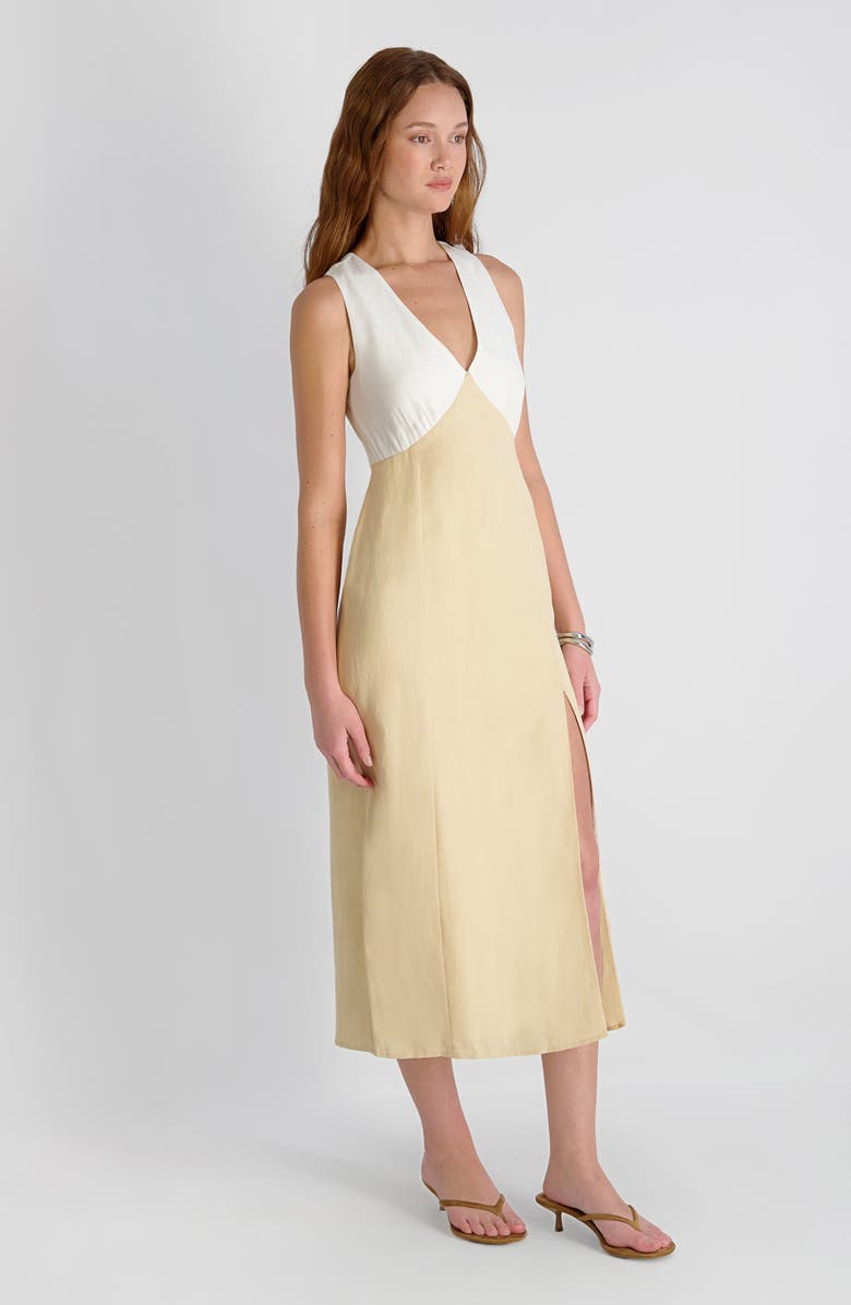 French Connection Cooper Sleeveless Maxi Dress, Alternate, color, Summer White-Tru Beige