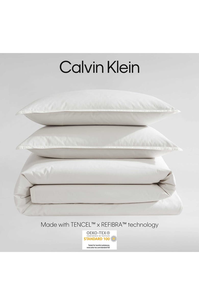 Calvin Klein Reversible Cotton Blend Duvet Cover & Shams Set, Alternate, color, 