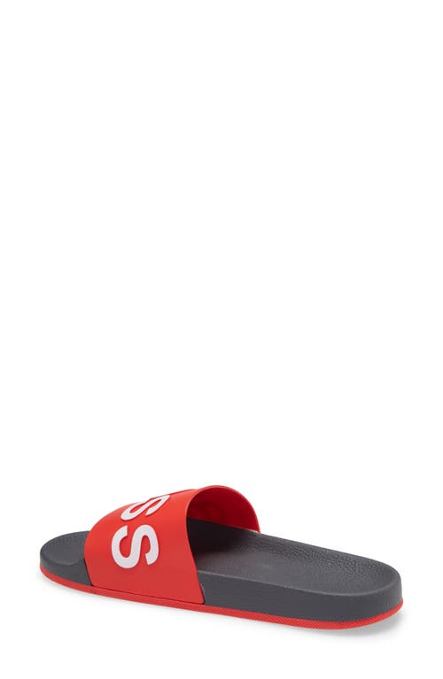 Hugo Boss Logo-print Flatform Slides