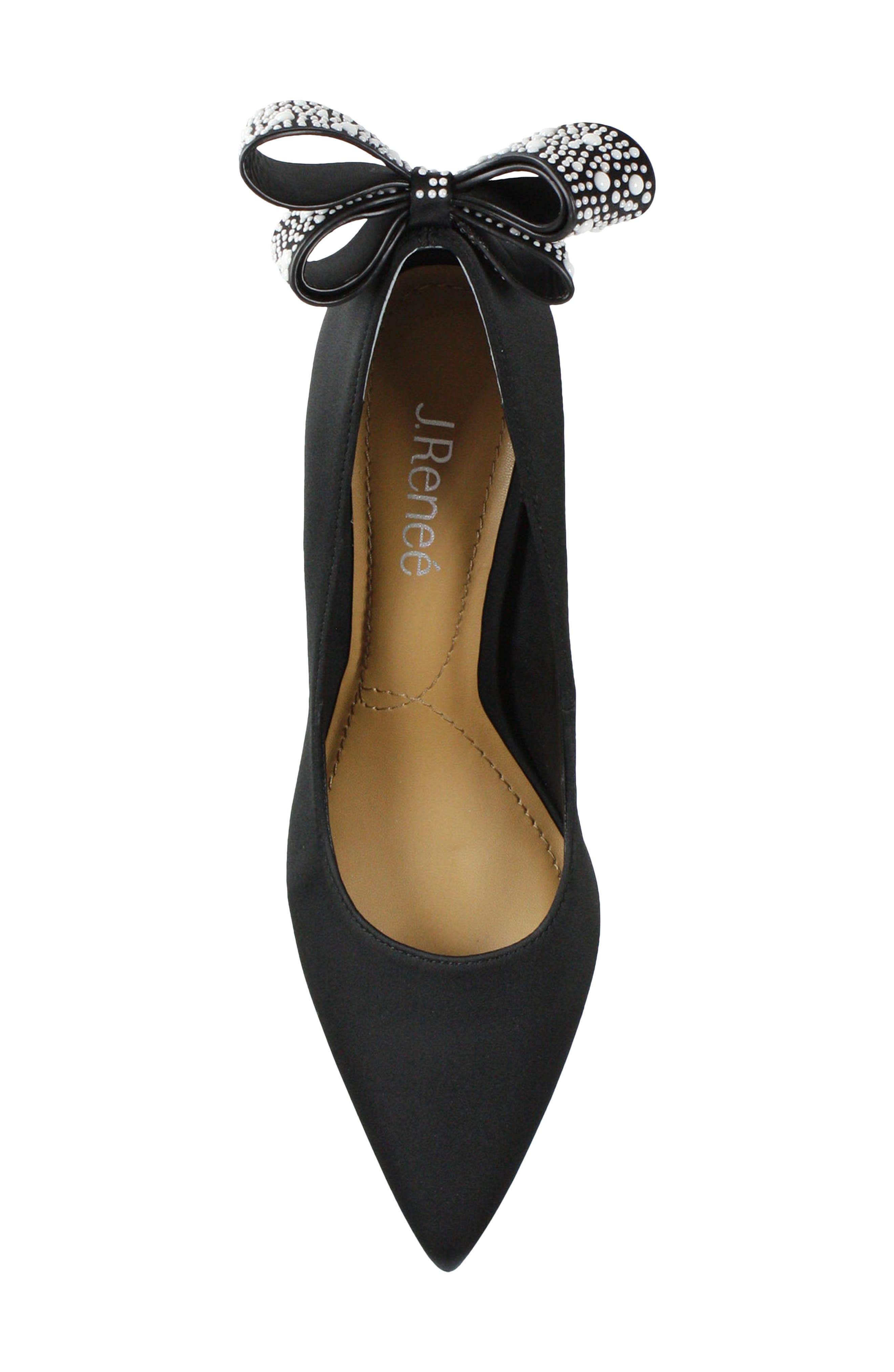 J. Reneé Zenata Bow Pointed Toe Pump, Alternate, color, 