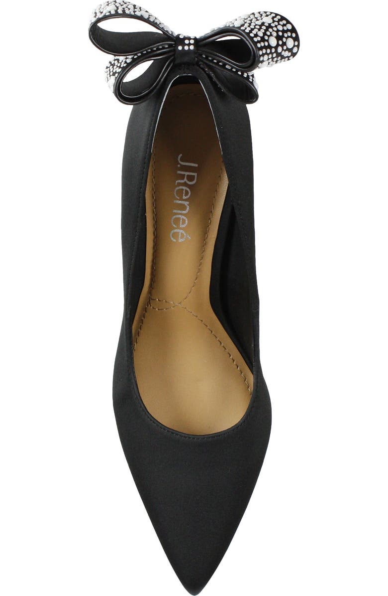 J. Reneé Zenata Bow Pointed Toe Pump, Alternate, color,