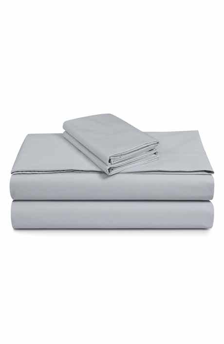 AZORES HOME 300 Thread Count Cotton Percale Sheet Set