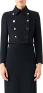 Akris Hevan Double Breasted Wool Crepe Jacket