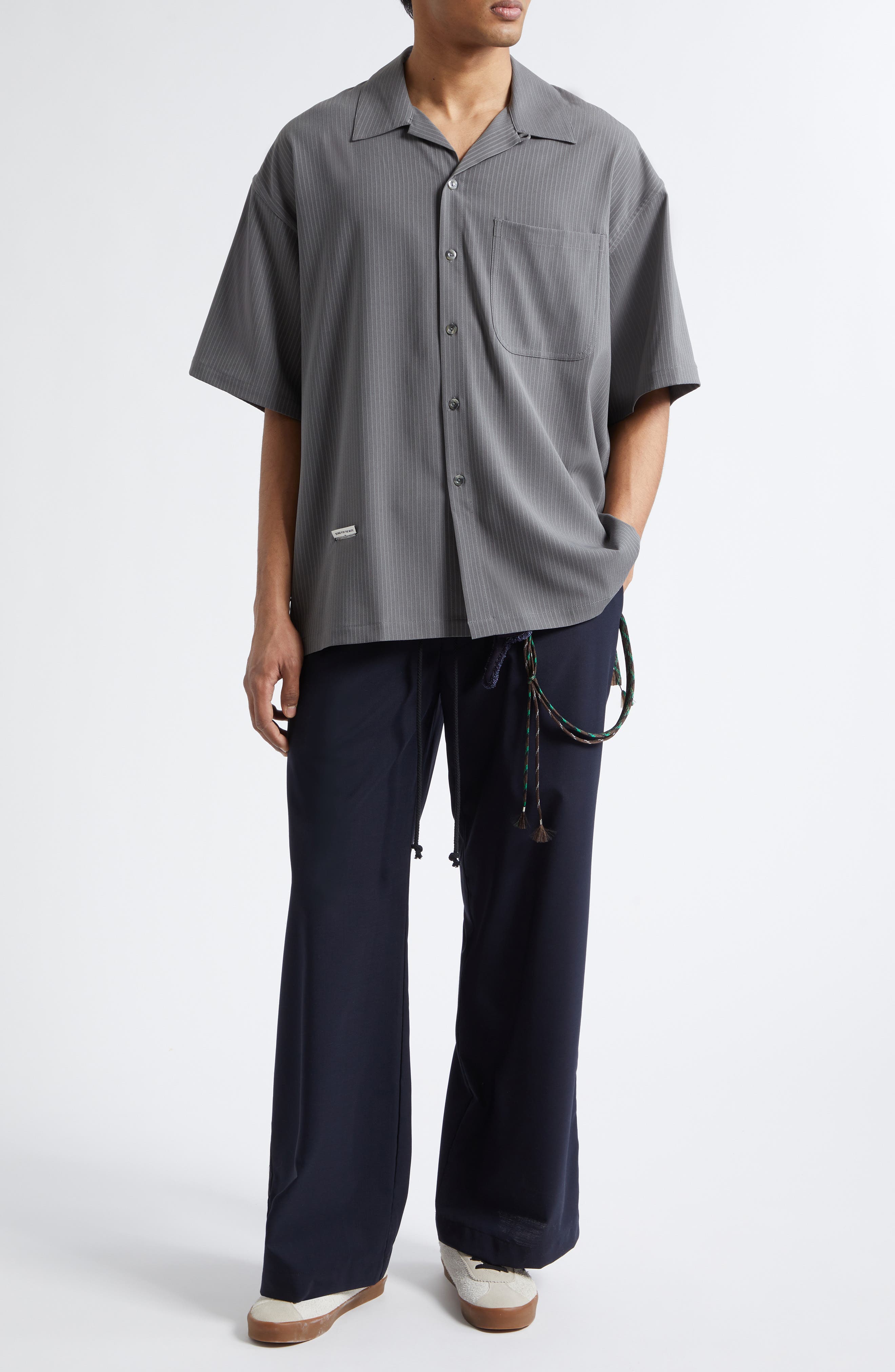 Relaxed Wool Blend Lounge Pants - image 2