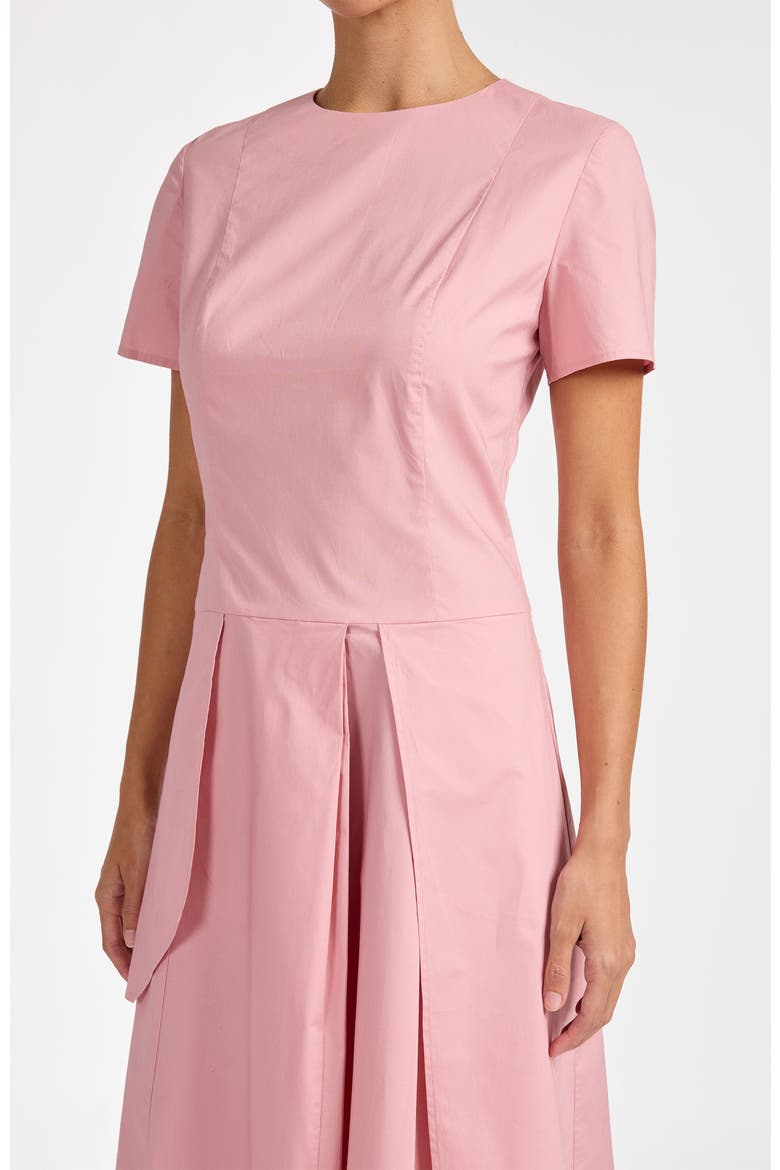 Madeline Multi-Panel Dress in Stretch Cotton, Alternate, color, Candy Pink