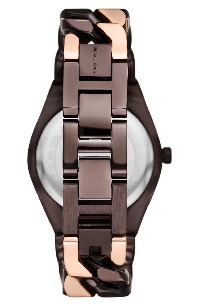 MICHAEL Michael Kors Lennox Three-Hand Quartz Bracelet Watch, 37mm, Alternate, color, 