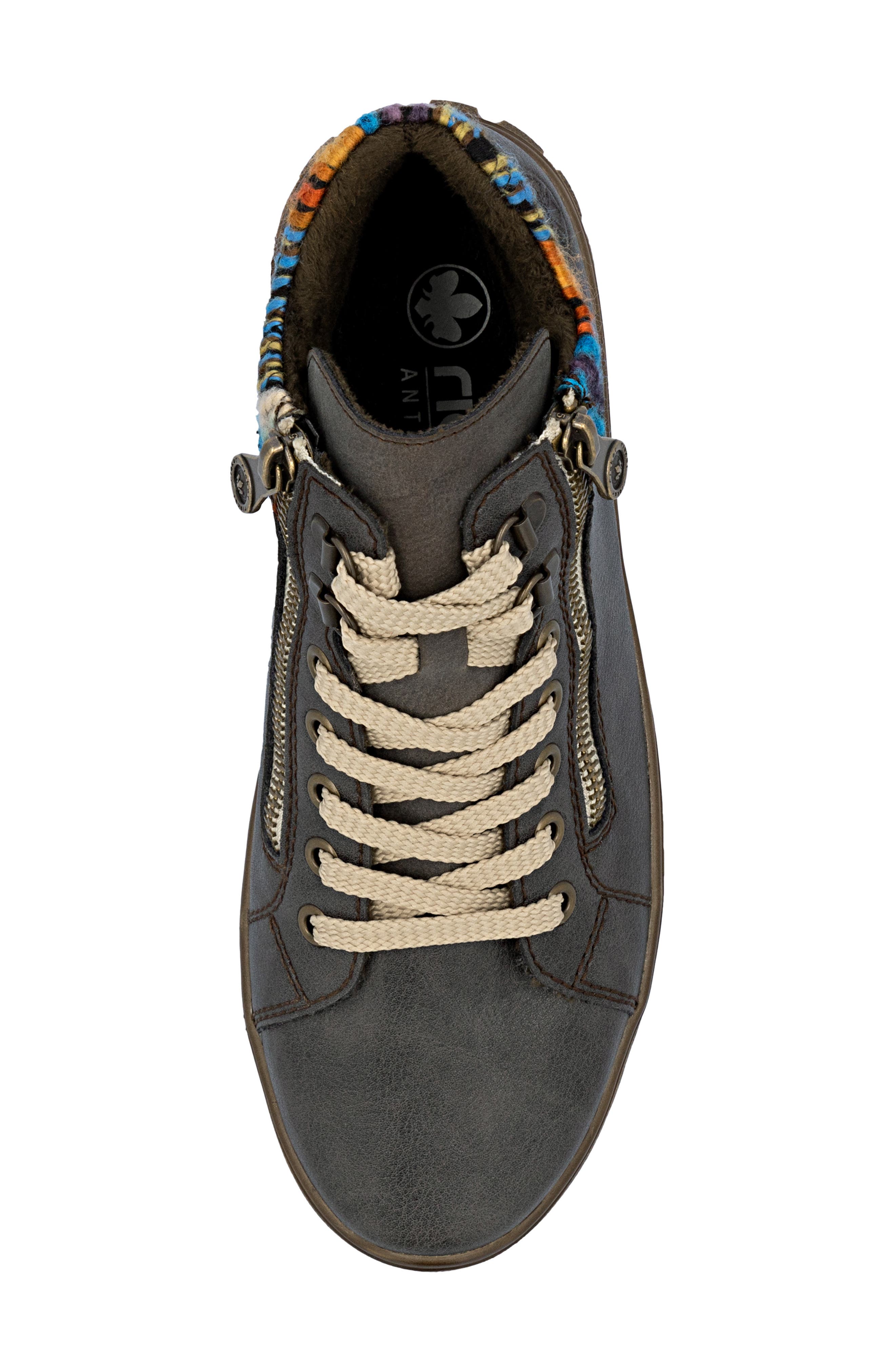 Rieker Heikie 05 Boot, Alternate, color, Basalt/ Orange-Multi/ Basalt