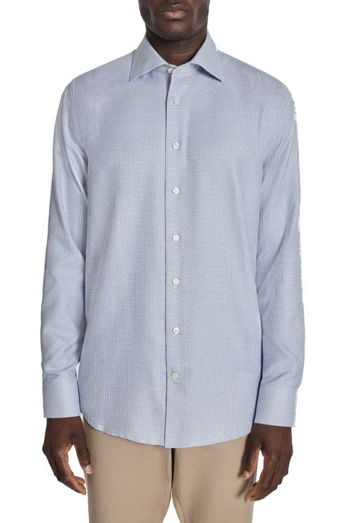 Grosvenor Basket Weave Dress Shirt