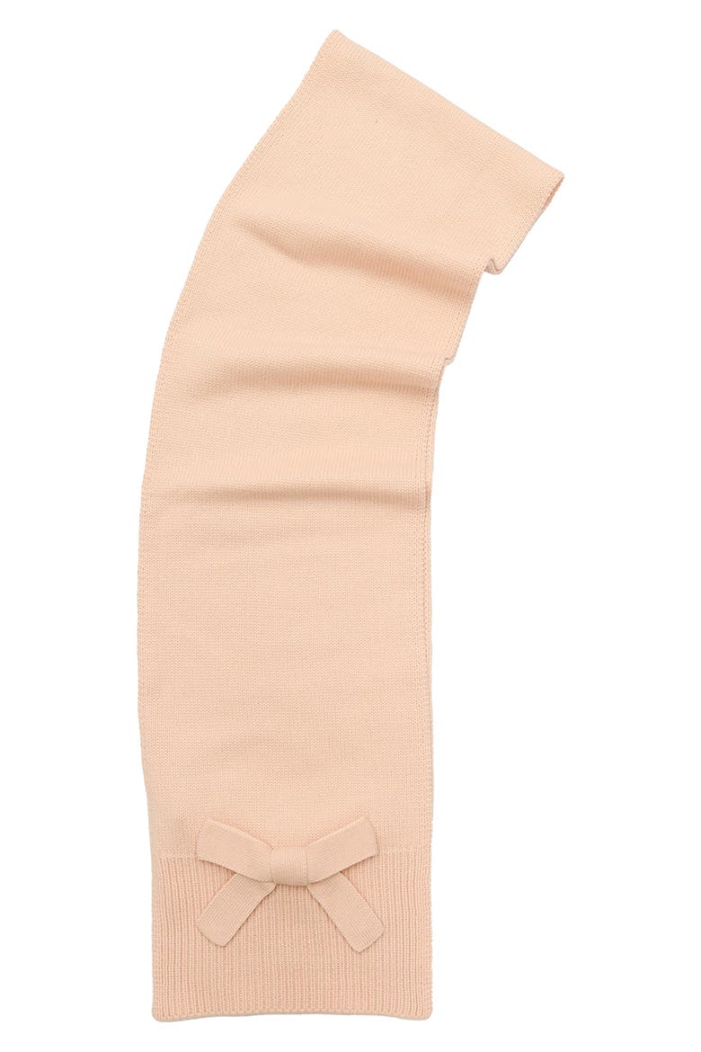 bow trim scarf, Alternate, color, ENGLISH ROSE