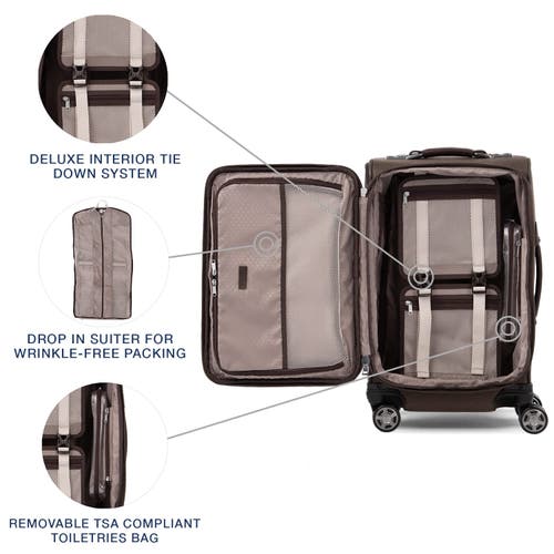 Travelpro Platinum Elite Softside Expandable Carry-on 21-inch Luggage In Rich Espresso Brown