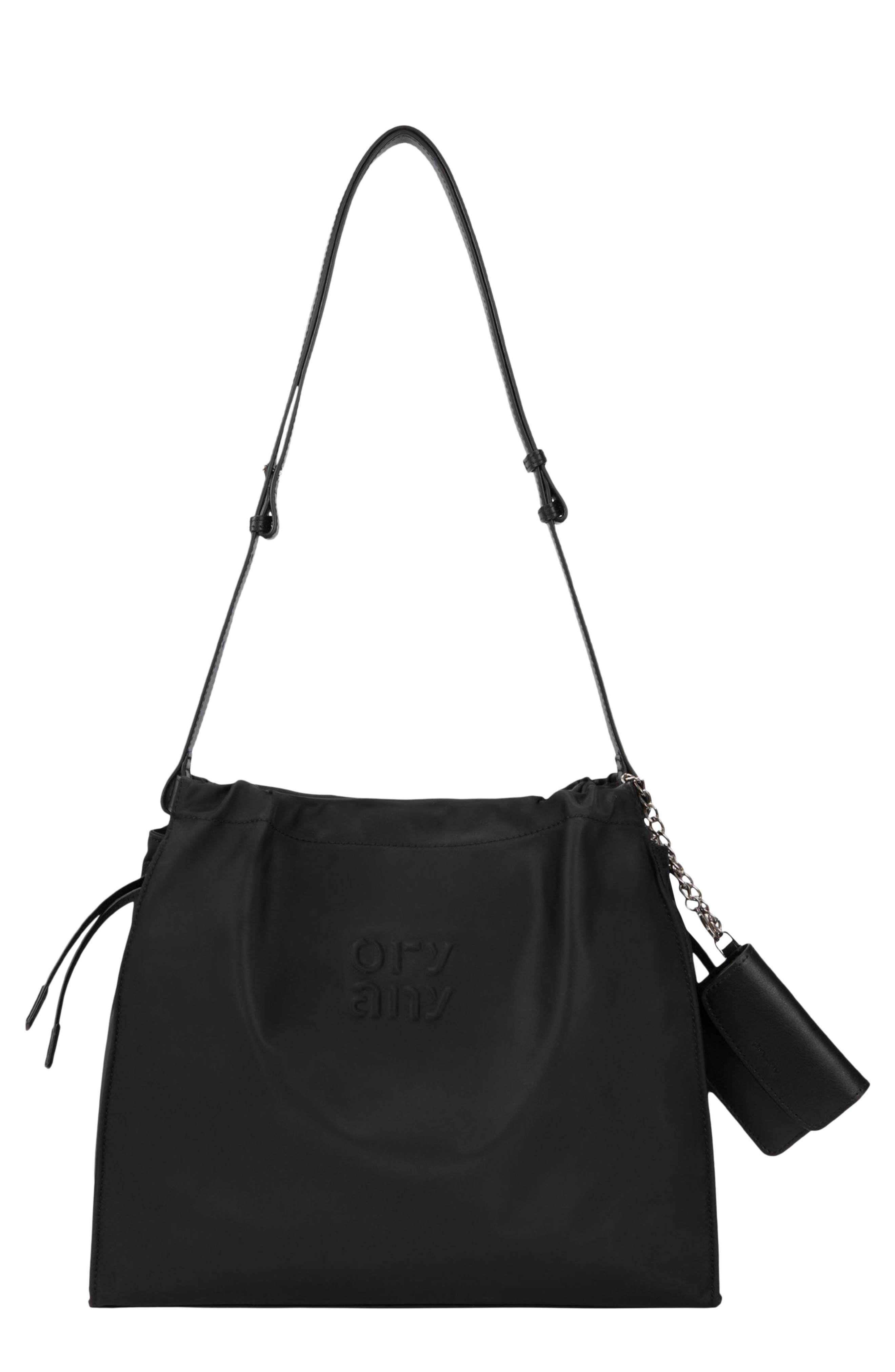 Oryany Medium Any Fabric Shoulder Bag, Main, color, Black