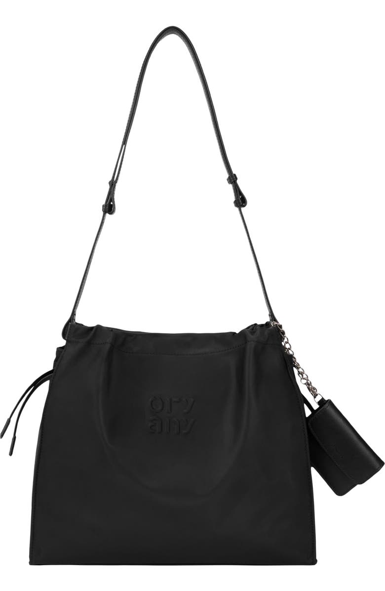Oryany Medium Any Fabric Shoulder Bag, Main, color, Black