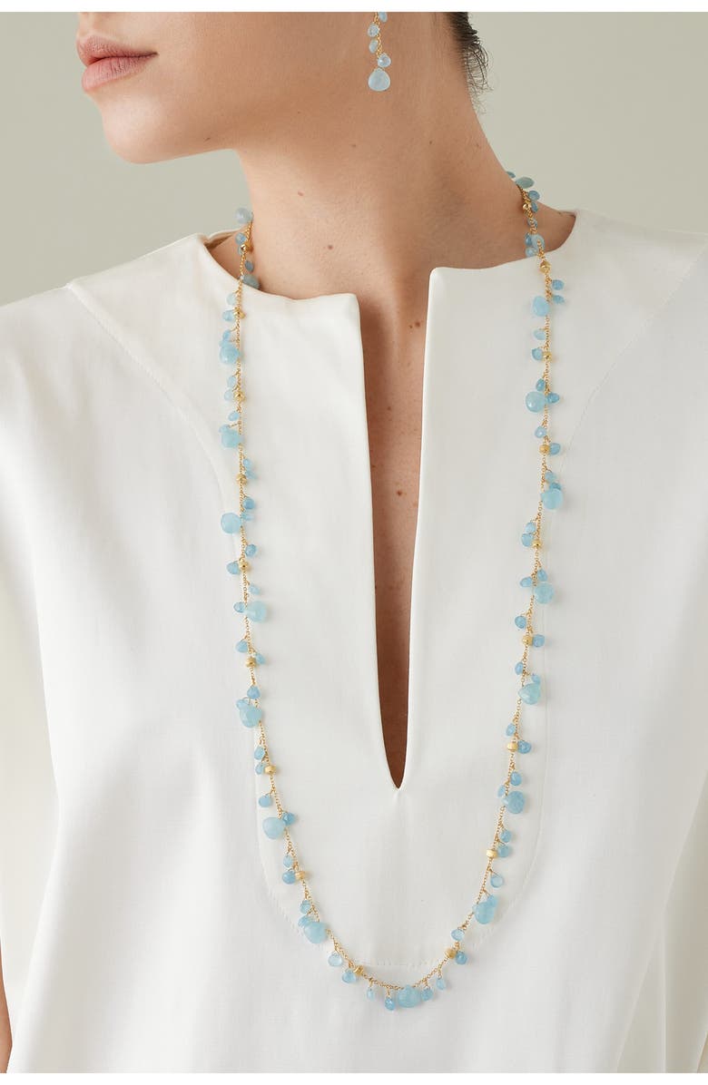 Marco Bicego Paradise Topaz Long Charm Necklace, Alternate, color, 