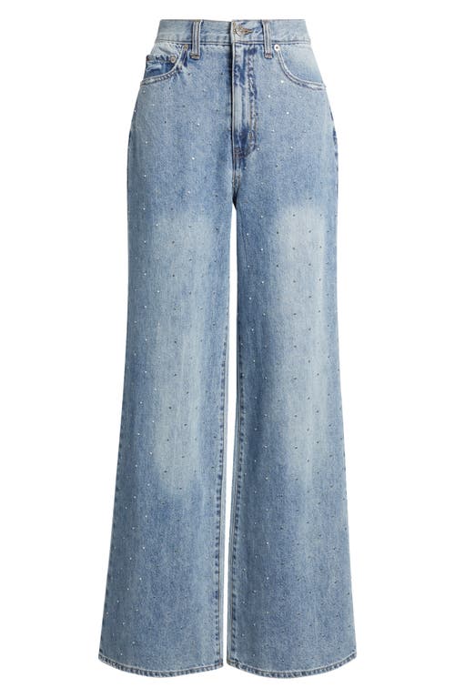Daze Soho High Rise Ankle Flare Jeans In All Mine Vintage In Blue