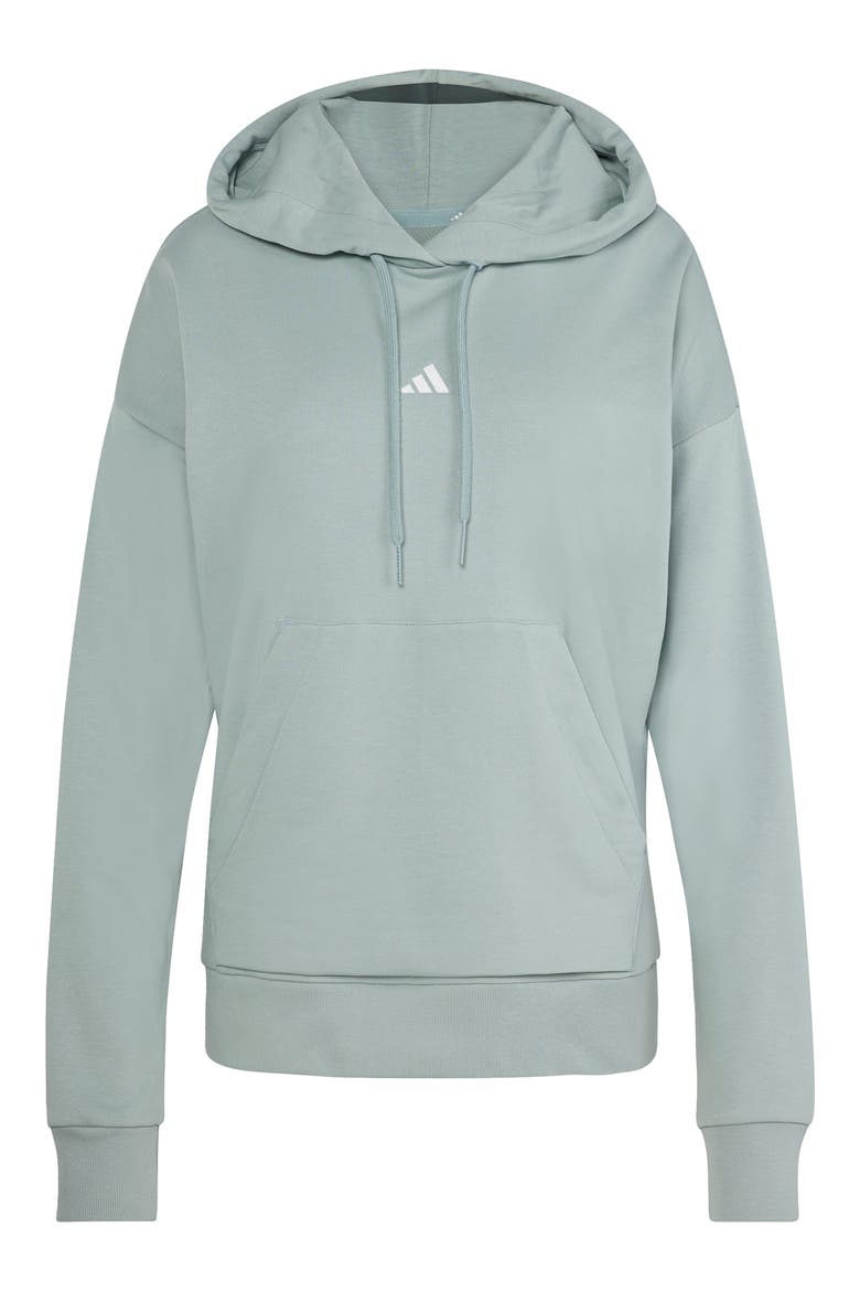 Drawstring Hood Hoodie, Alternate, color, WONDER SAGE/ WHITE