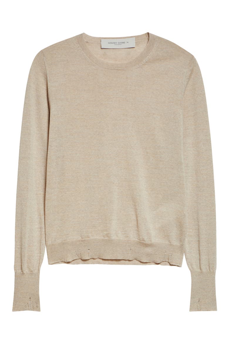 Golden Cotton Sweater, Alternate, color, TAN