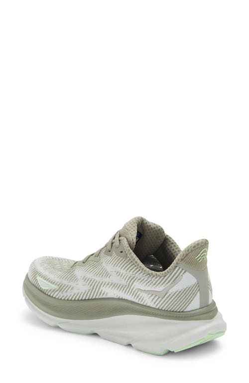Hoka Clifton 9 Running Shoe In Green