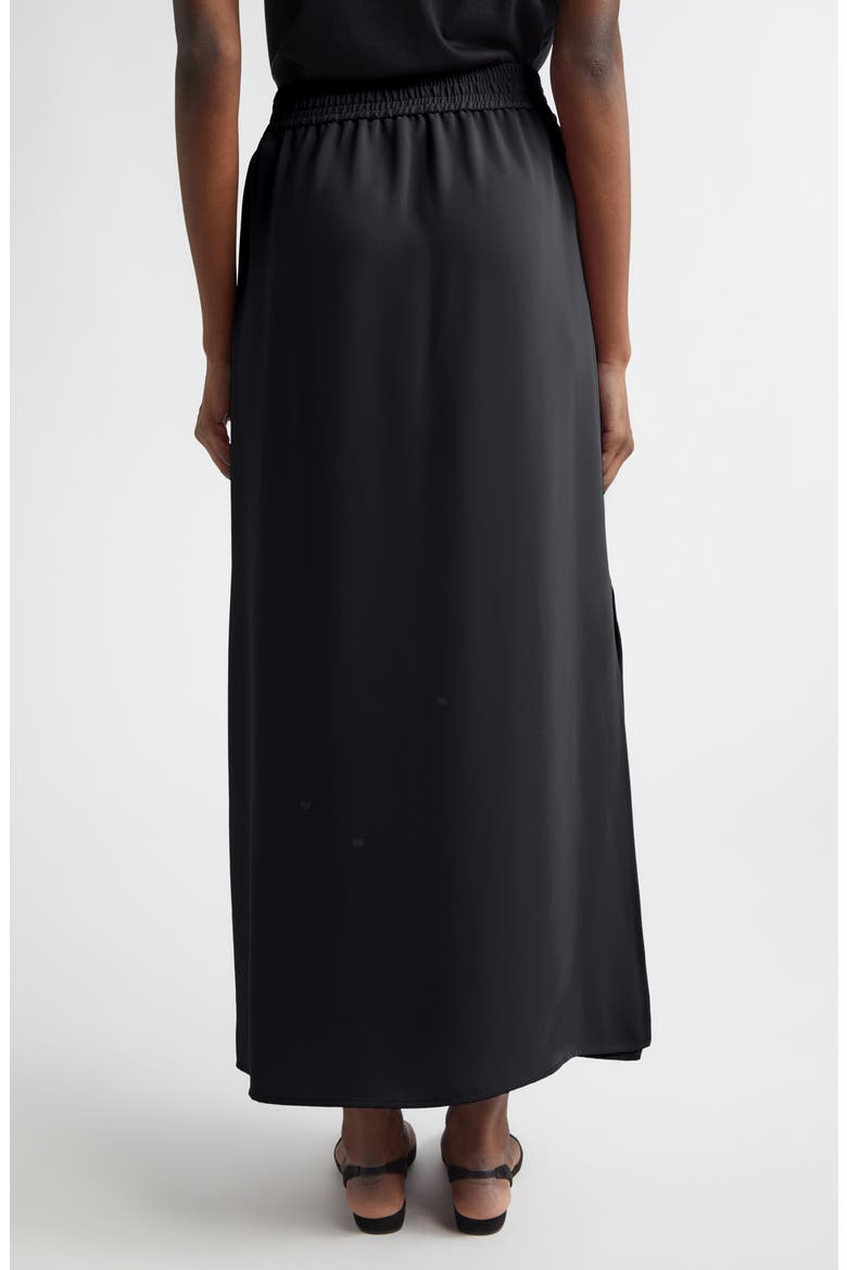 Cady Drawstring Maxi Skirt, Alternate, color, 9300 BLACK