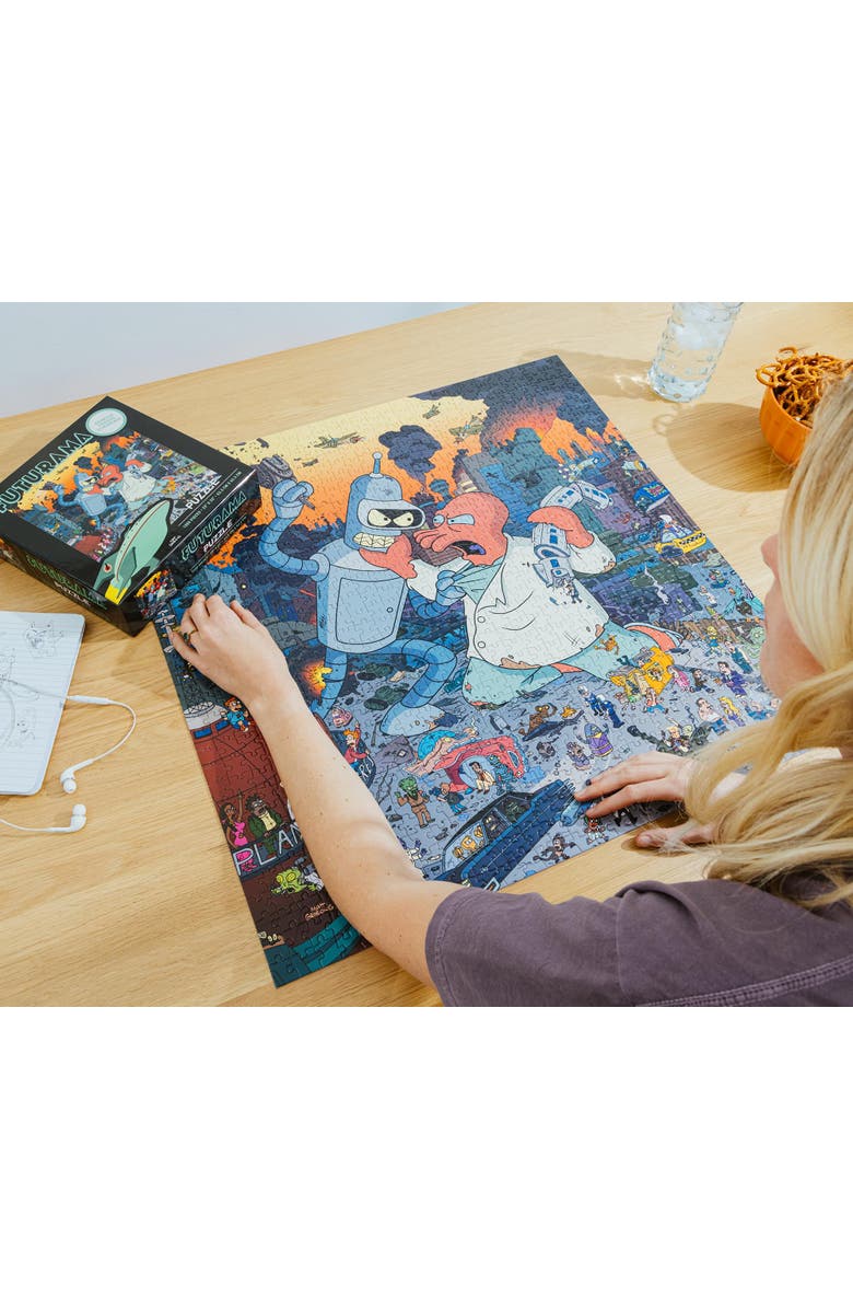 Futurama Bender vs. Zoidberg 1000-Piece Jigsaw Puzzle | Toynk Exclusive, Alternate, color, Multi-Color