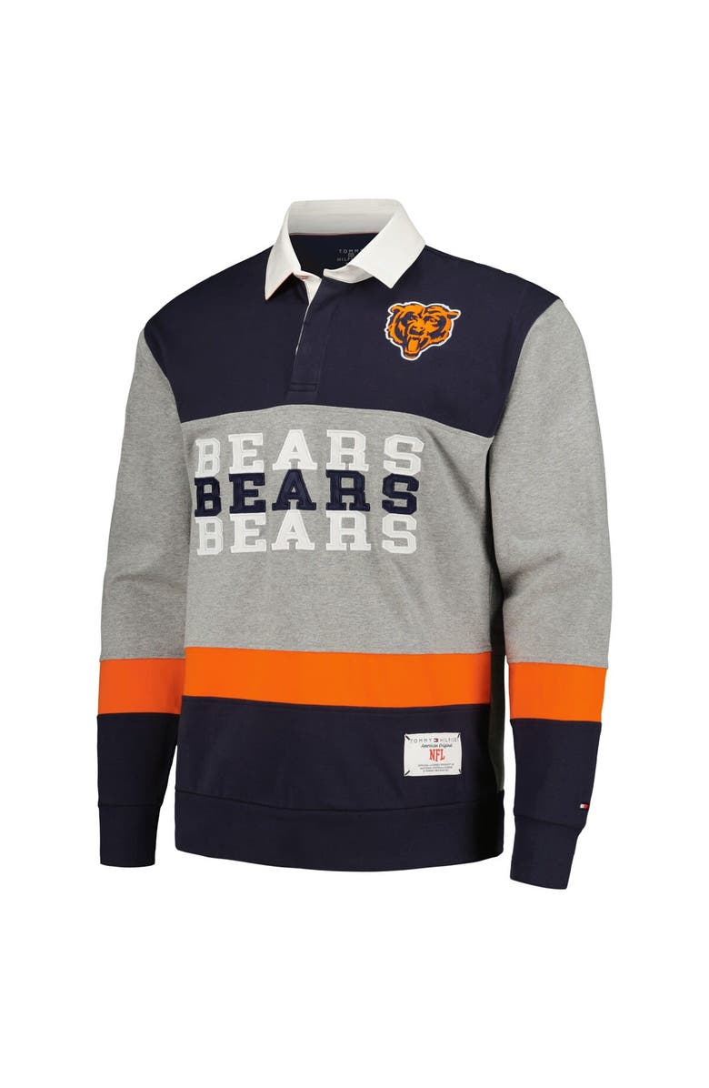 Tommy Hilfiger Men
s Tommy Hilfiger Navy Chicago Bears Connor Oversized Rugby Long Sleeve Polo, Alternate, color, Navy