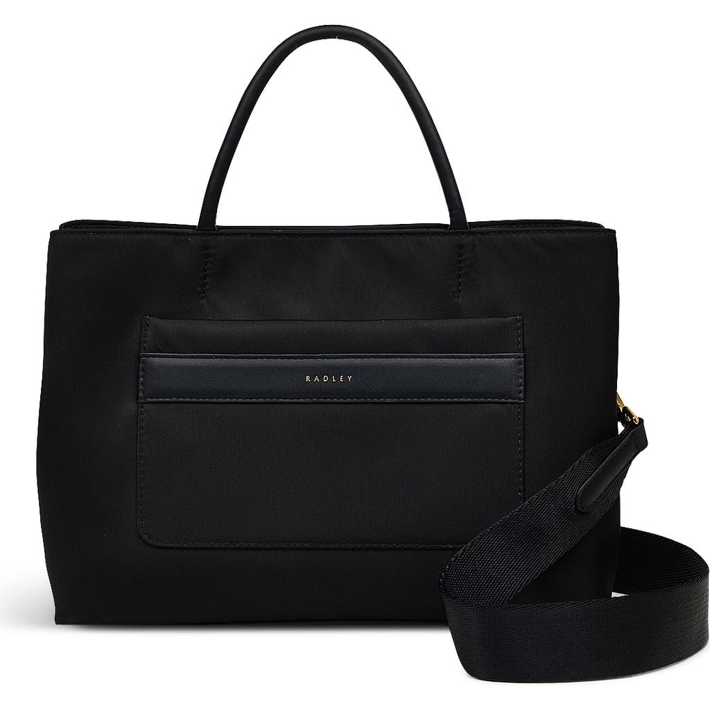 Radley London Holland Park Medium Ziptop Satchel Bag In Black
