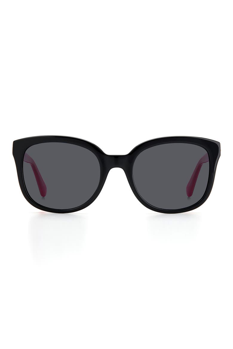 gweniths 53mm gradient square sunglasses, Main, color, BLACK / GREY