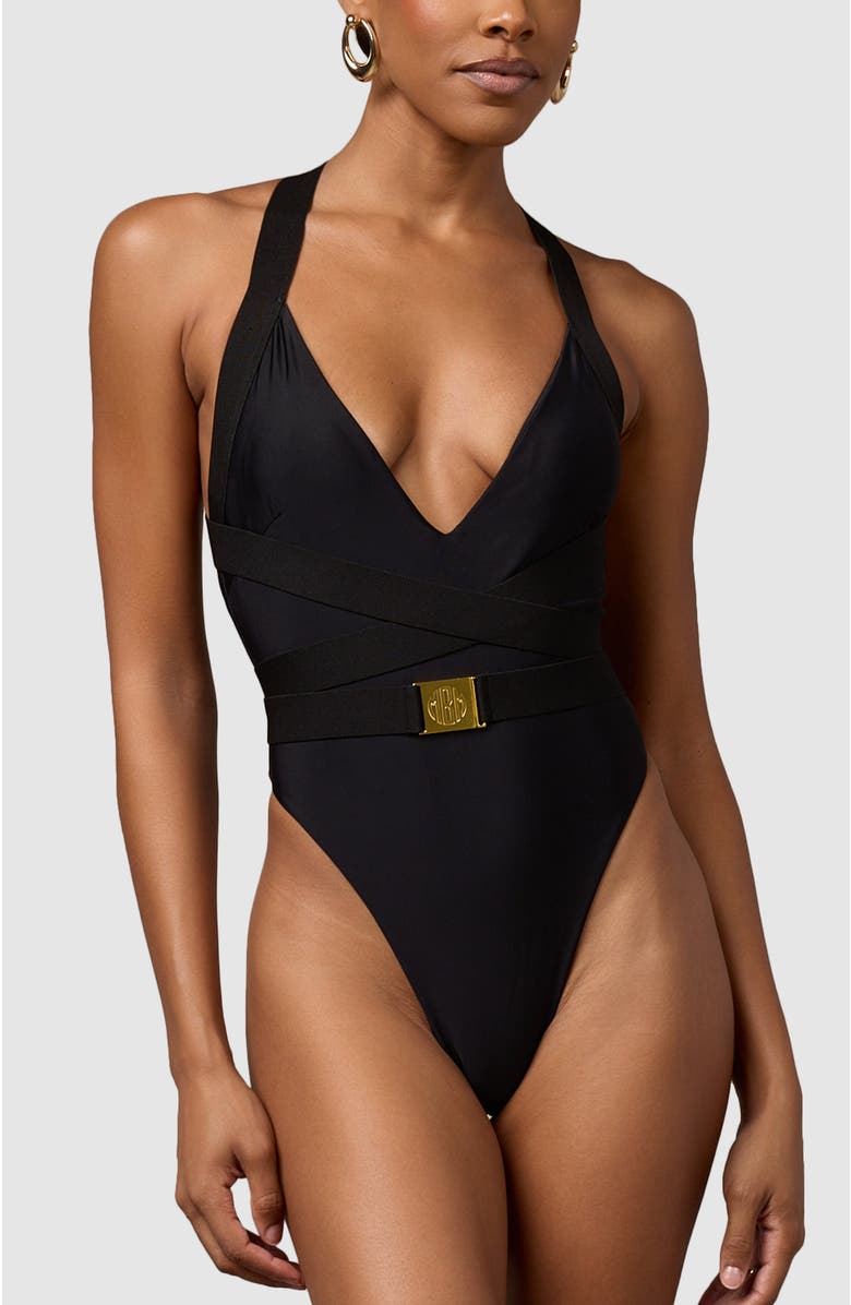 MBM Swim Rebel One-Piece Swimsuit, Main, color, 
