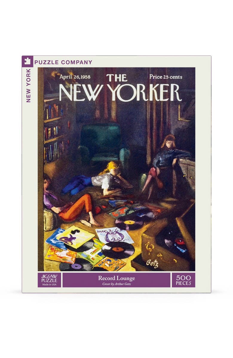 NEW YORK PUZZLE COMPANY Record Lounge 500 Piece Puzzle, Main, color, NO COLOR