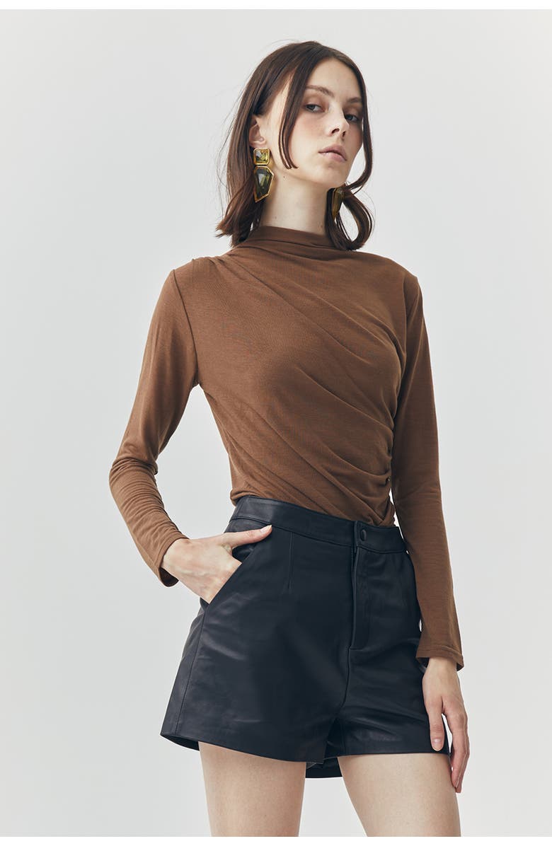 ATS Wren Short Leather Pants, Alternate, color, 