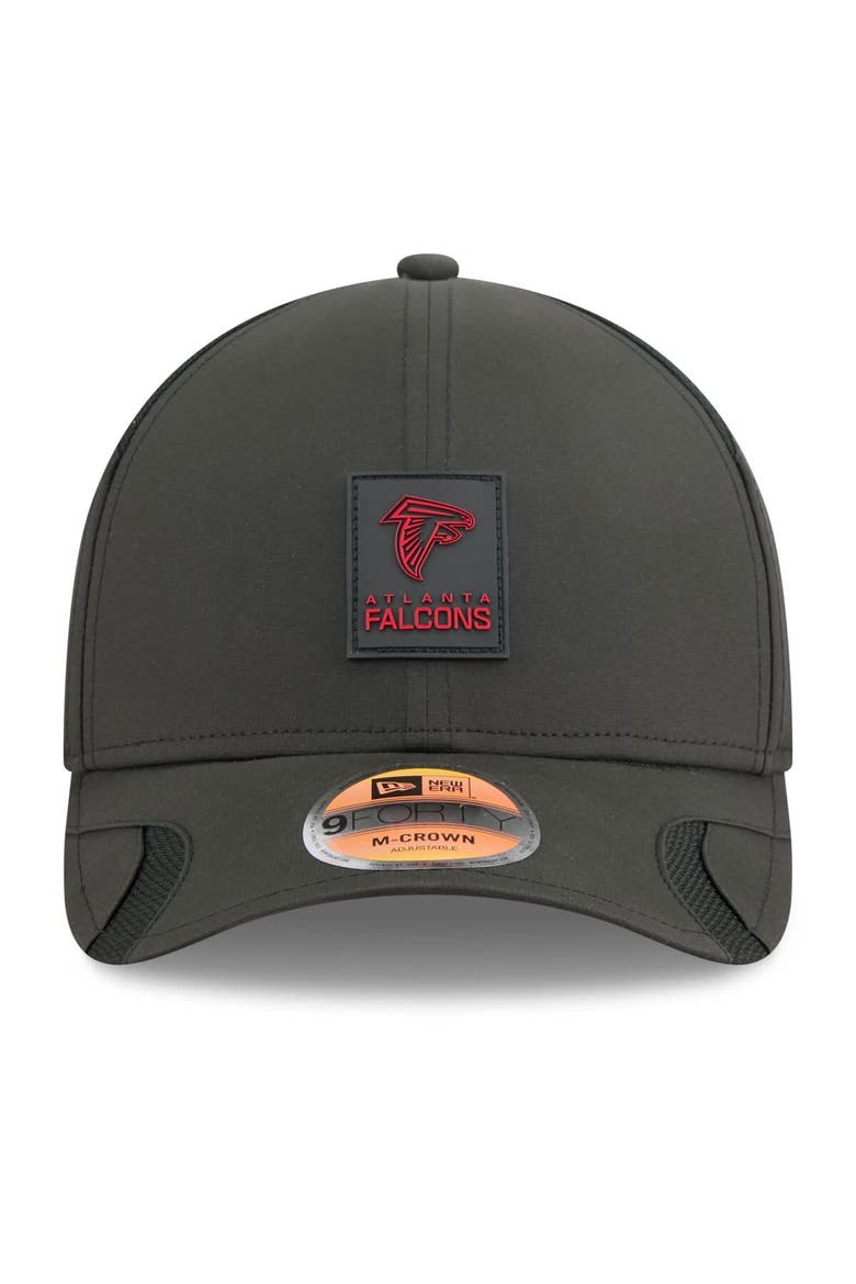 Men's New Era Black Atlanta Falcons 2025 Sideline  M-Crown 9FORTY Adjustable Hat, Alternate, color, Black