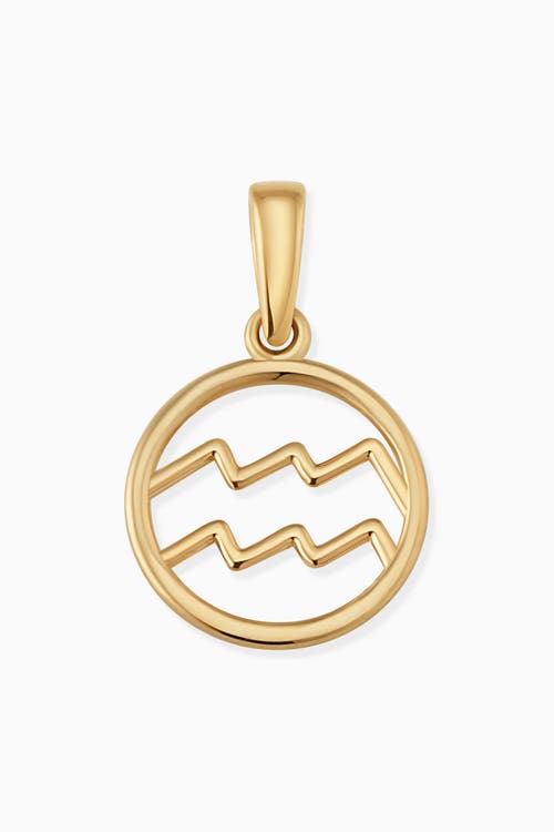 Oradina 14k Yellow Gold Zodiac Pendant Charm In Gold