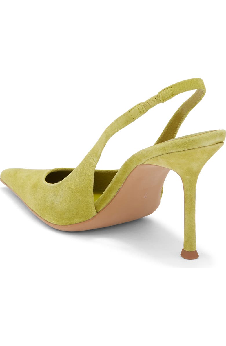 Jeffrey Campbell Fusion Slingback Pump, Alternate, color, Chartreuse Suede