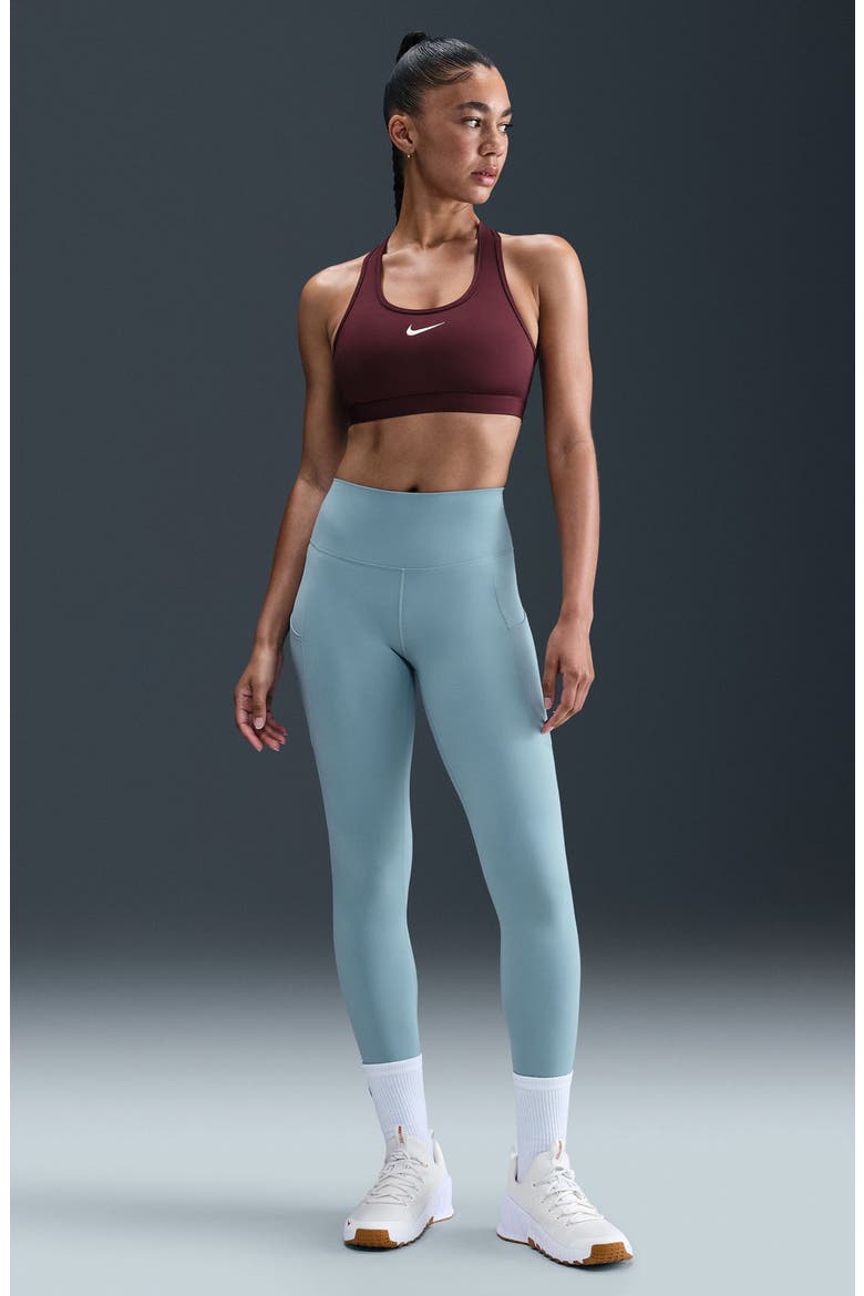 Dri-FIT Swoosh Medium Support Padded Sports Bra, Alternate, color, BURGUNDY CRUSH/ WHITE
