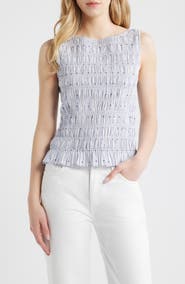 Hill House Home The Phoebe Smocked Sleeveless Top