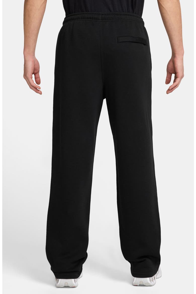 Club Fleece Bungee Pants, Alternate, color, BLACK/ WHITE