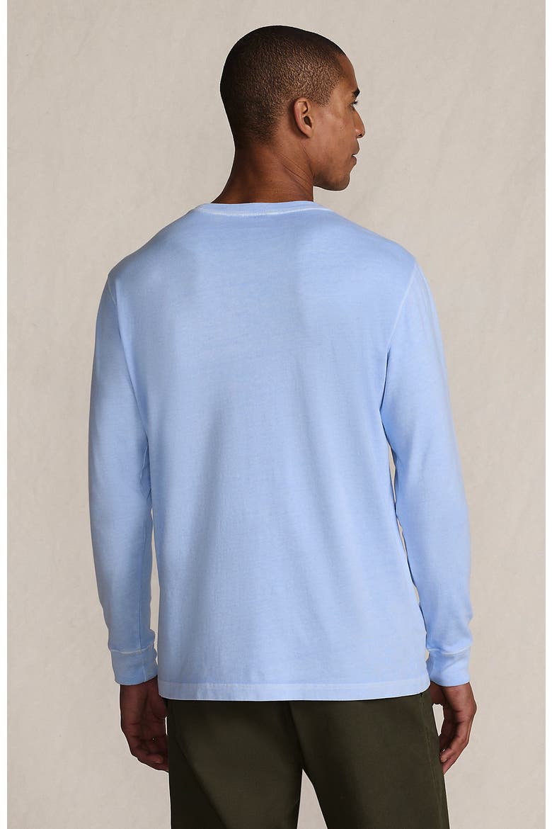 Super-T Long Sleeve T-Shirt with Pocket, Alternate, color, Powder Blue Garment Dye