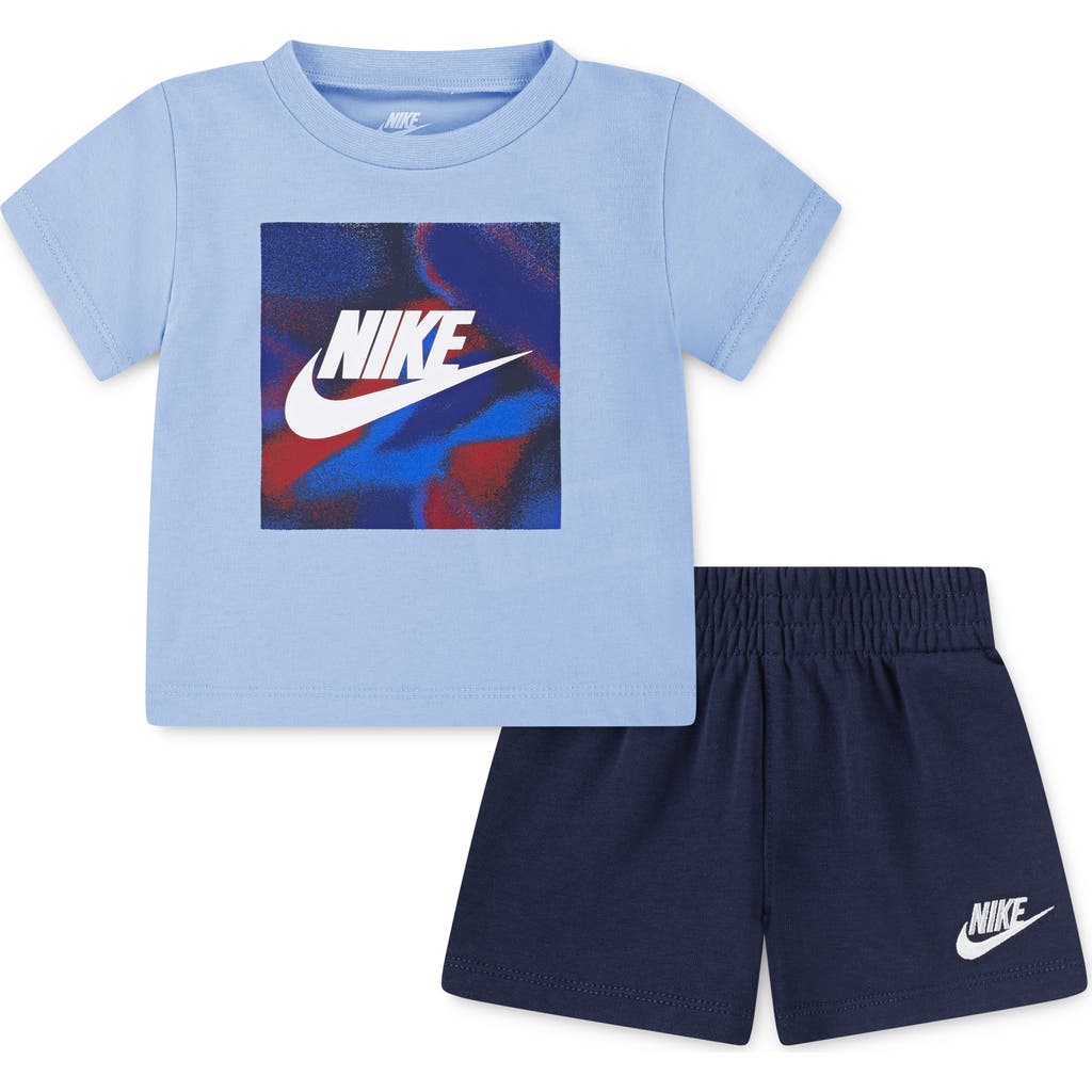 Nike Club Express Graphic T-shirt & Shorts Set
