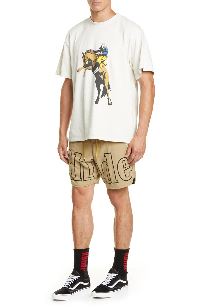 Rhude Gallop Horse T-Shirt, Alternate, color, 