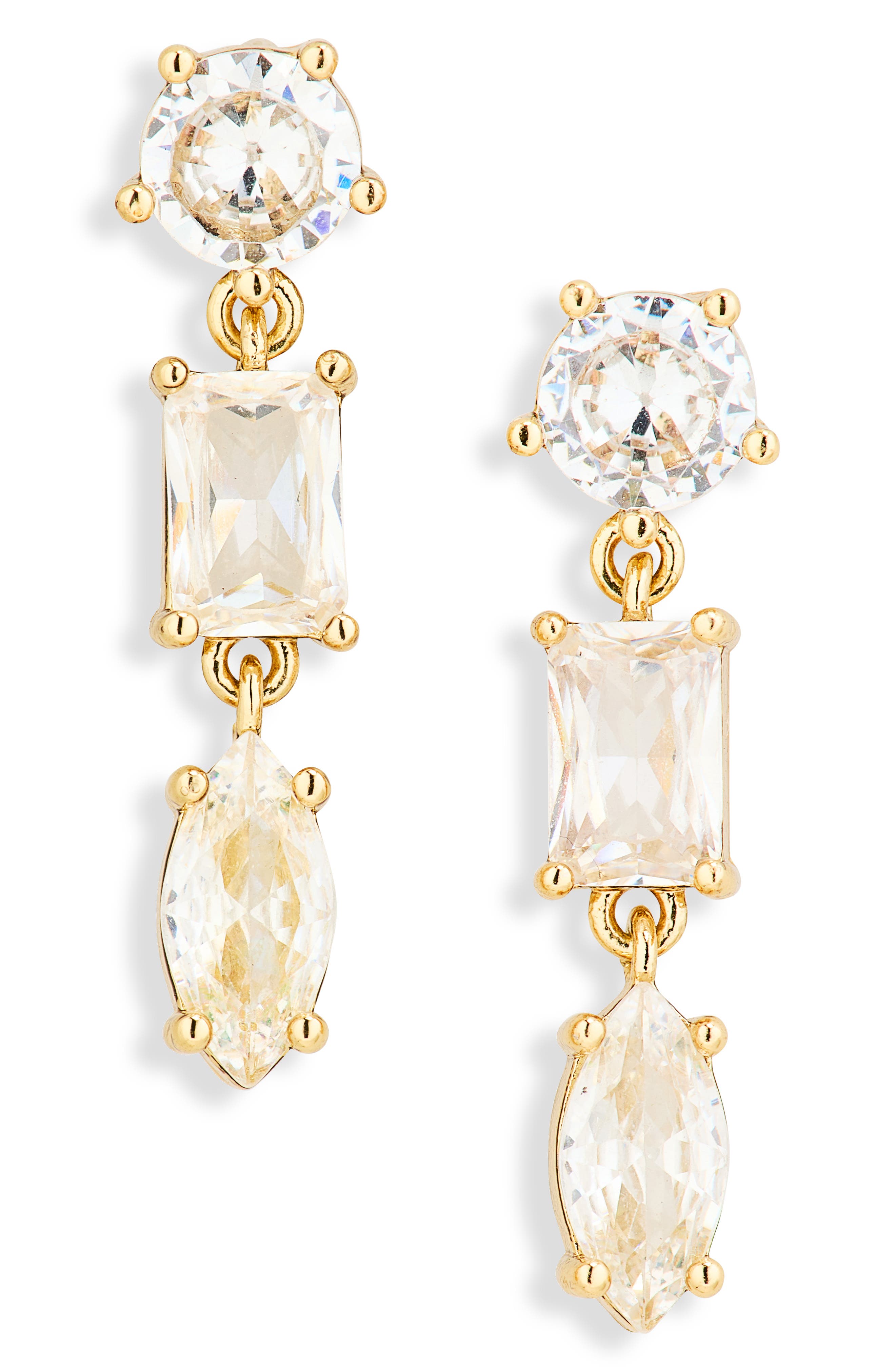 Cubic Zirconia Drop Earrings