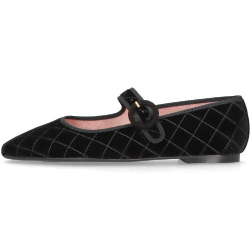 Pretty Ballerinas Square Toe Mary Jane In Black