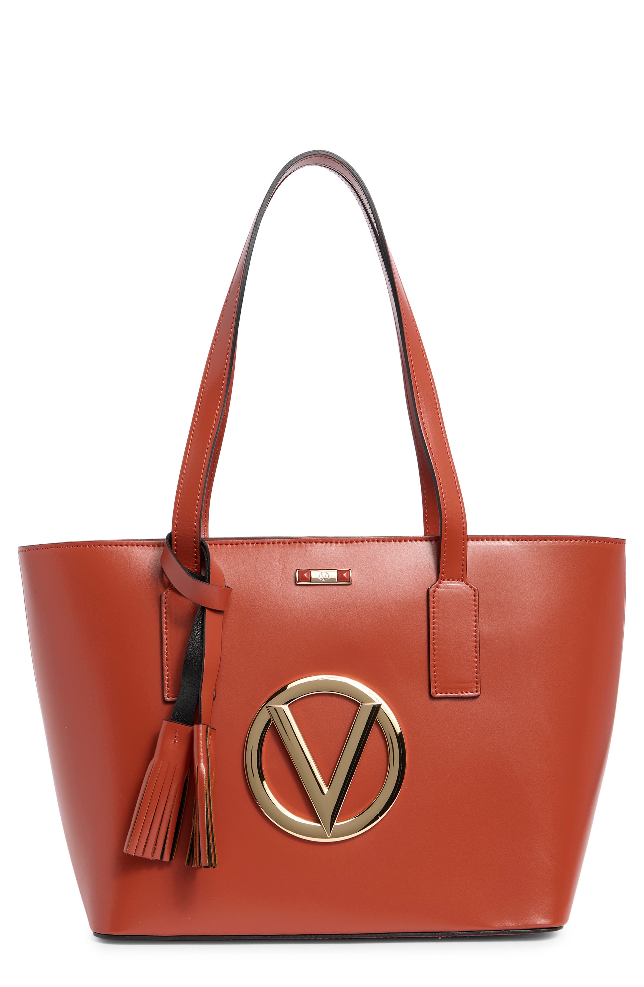 Valentino By Mario Valentino Prince Foreer Leather Tote Bag In Brown